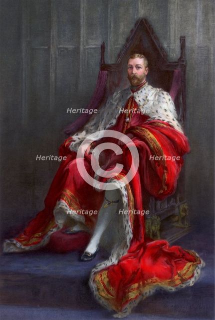 'King George V, in the year of his coronation', 1911.Artist: Walter William Ouless