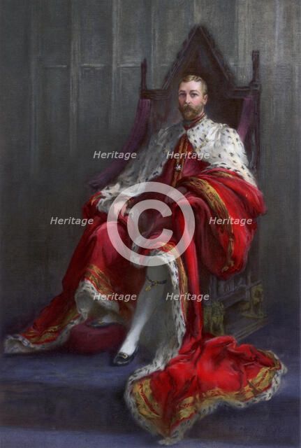 'King George V, in the year of his coronation', 1911.Artist: Walter William Ouless