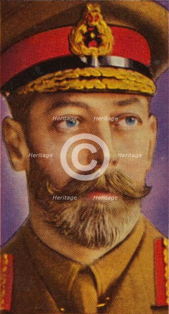 King George V in field dress during the First World War, c1914-c1918 (1935). Artist: Unknown.