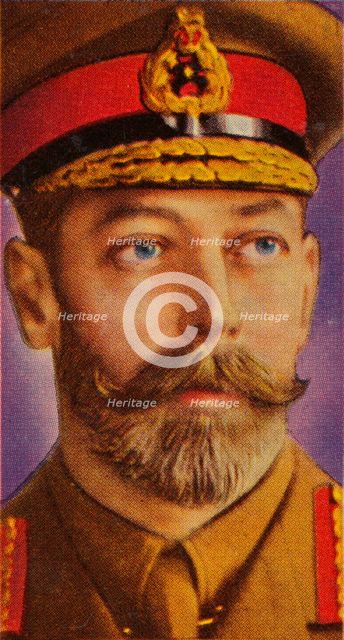King George V in field dress during the First World War, c1914-c1918 (1935). Artist: Unknown.