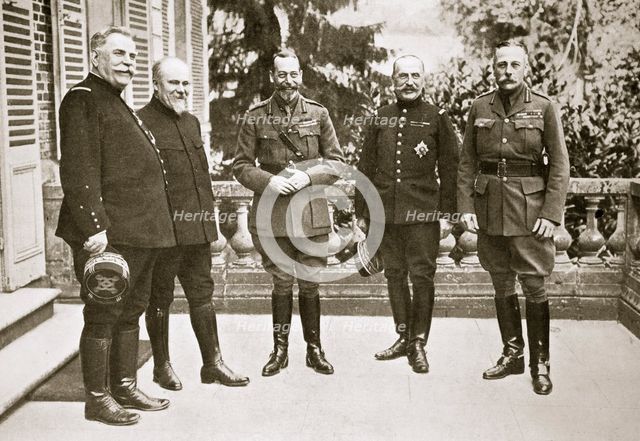 King George V in France, World War I, 1916. Creator: Unknown.
