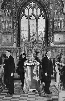 King George V lying in state, Church of St Mary Magdalene, Sandringham, Norfolk, January 1936