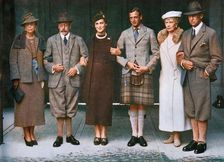 King George V, Queen Mary, Prince George, Princess Marina...at Balmoral in 1934 (1951). Creator: Unknown