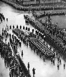 King George V's funeral procession passing out of Palace Yard, London, 1936