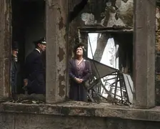 King George VI and Queen Elizabeth Inspecting Bomb Damage, 1942. Creator: British Pathe Ltd