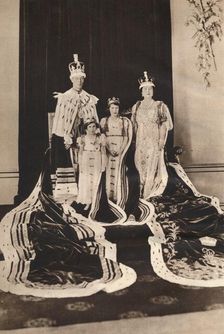 King George VI and Queen Elizabeth on their Coronation Day 1937. Creator: Unknown