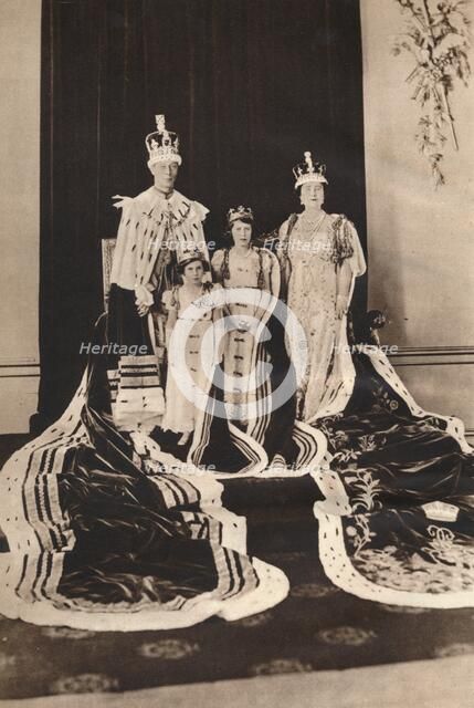 'King George VI and Queen Elizabeth on their Coronation Day', 1937. Creator: Unknown.