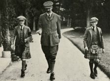 King George VI and the Ex-King Edward VIII with Mr. Hansel Their Tutor, 1911, 1937. Creator: Unknown