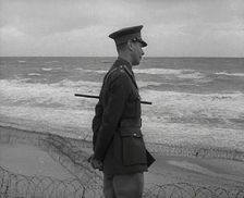King George VI Looking Out to Sea, 1941. Creator: British Pathe Ltd