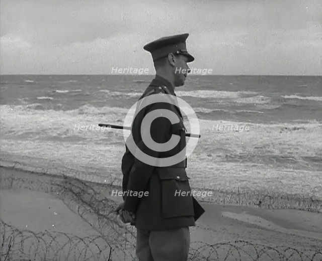 King George VI Looking Out to Sea, 1941. Creator: British Pathe Ltd.