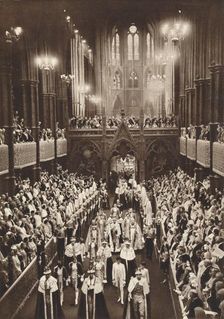 King George VI's coronation Procession, Westminster Abbey 1937