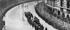 King George V's funeral procession, London, January 1936