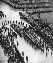 King George V's funeral procession passing out of Palace Yard, London, 1936