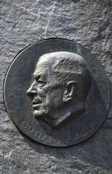 King Gustaf VI Adolf of Sweden, 1973. Artist: Per Eliasson