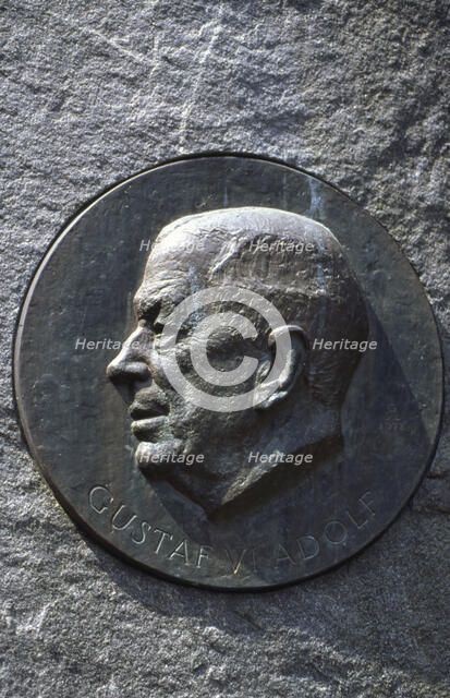 King Gustaf VI Adolf of Sweden, 1973. Artist: Per Eliasson