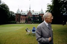 King Gustaf VI Adolf of Sweden at his summer residence, Sofiero Castle, Scania, 1972
