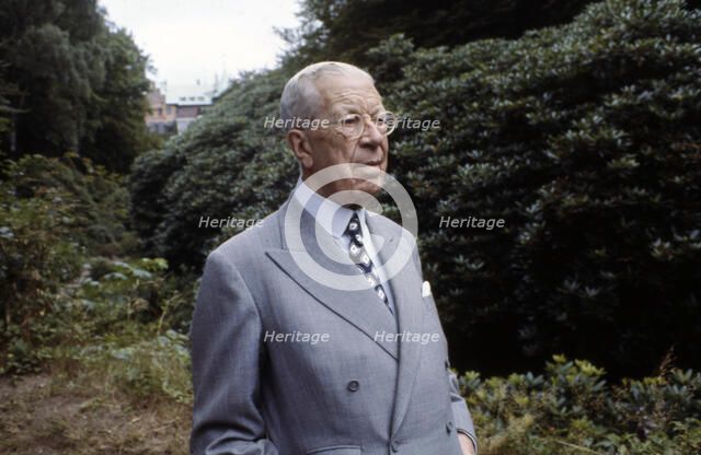 King Gustaf VI Adolf of Sweden at his summer residence, Sofiero Castle, Scania, 1972. Artist: Unknown