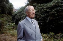 King Gustaf VI Adolf of Sweden at his summer residence, Sofiero Castle, Scania, 1972