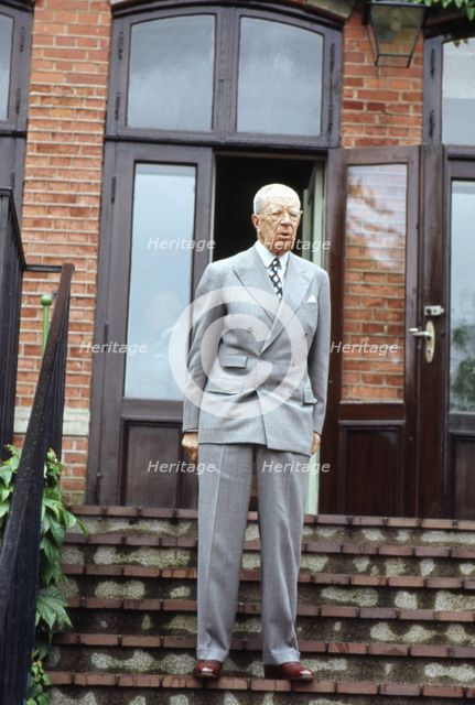 King Gustaf VI Adolf of Sweden at his summer residence, Sofiero Castle, Scania, 1972. Artist: Unknown