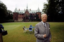 King Gustaf VI Adolf of Sweden at his summer residence, Sofiero Castle, Scania, 1972