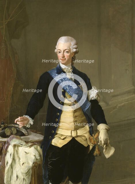 King Gustav III of Sweden, 1777. Creator: Lorens Pasch the Younger.