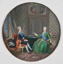 King Gustav III of Sweden and Catherine II of Russia in Fredrikshamn, 1784