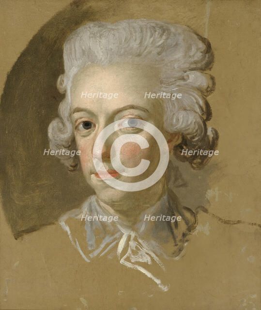 King Gustav III of Sweden. Sketch, c18th century. Creator: Lorens Pasch the Younger.