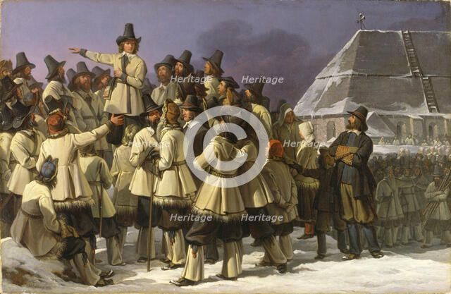 King Gustav Vasa of Sweden Addressing Men from Dalarna in Mora, 1836.