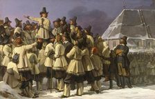 King Gustav Vasa of Sweden Addressing Men from Dalarna in Mora, 1836. Creator: Johan Gustaf Sandberg