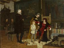 King Gustav Vasa of Sweden Being Introduced to King Hans, 1881. Creator: Johan Axel Gustav Acke