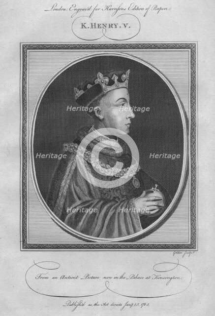 King Henry V, 1785.  Artist: Anon.
