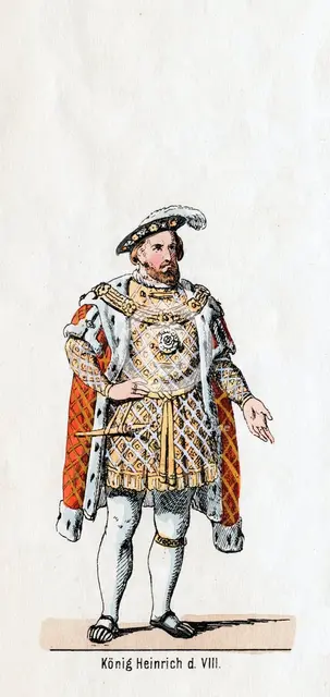 King Henry VIII of England, costume design for Shakespeare's play, Henry VIII, 19th century. Artist: Unknown