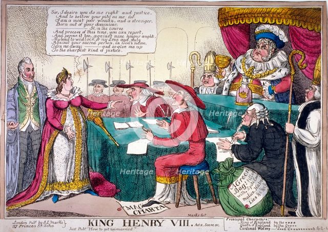 'King Henry VIII, act II, scene iv', c1820.                                               Artist: JL Marks