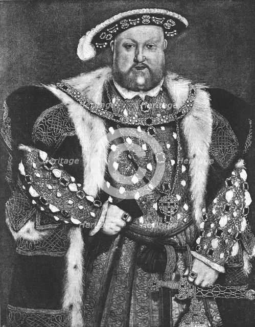 ''"King Henry VIII."; from the picture by Hans Holbein c.1550', 1890. Creator: Unknown.
