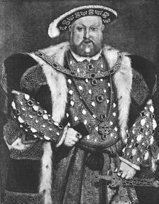 '"King Henry VIII."; from the picture by Hans Holbein c.1550 1890. Creator: Unknown