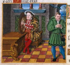 King Henry Vlll with harp, (c1540-c1600?). Creator: Unknown