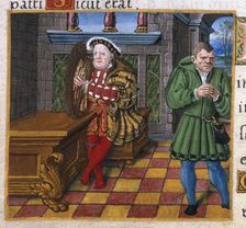 King Henry Vlll with harp, (c1540-c1600?). Creator: Unknown