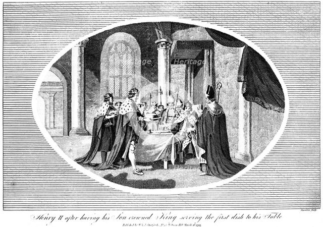 King Henry II (1133-1189), 1793.Artist: Saunders