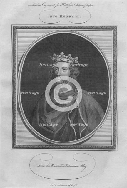 King Henry III, 1786.  Artist: Anon.