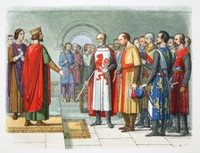 King Henry III and his Parliament, Westminster, 1258 (1864). Creator: James William Edmund Doyle