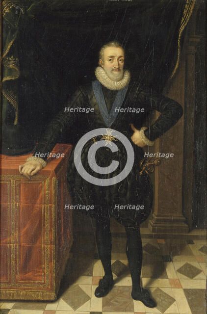 King Henry IV of France. Artist: Pourbus, Frans, the Younger (1569-1622)