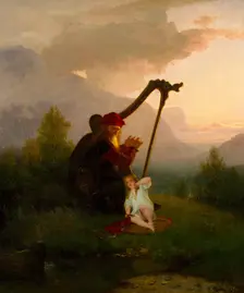 King Heimer and Aslög, 1856. Creator: Johan August Malmström