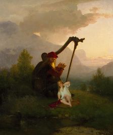 King Heimer and Aslög, 1856. Creator: Johan August Malmström