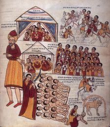 King Herod decrees all male children to be killed, 1756. Creator: Unknown