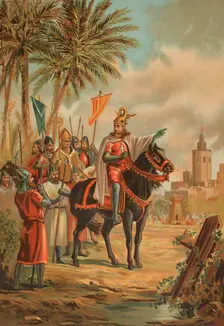 King James I at the siege of the city of Valencia, 1238, (1890). Creator: Unknown
