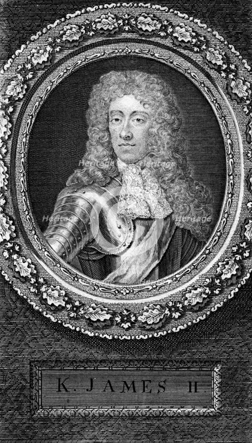 King James II of England, (18th century).Artist: George Vertue