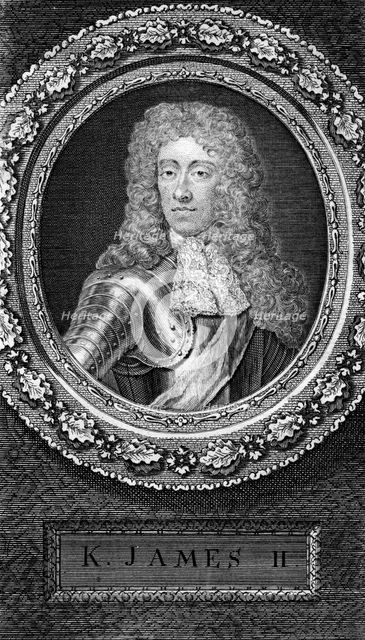 King James II of England, (18th century).Artist: George Vertue