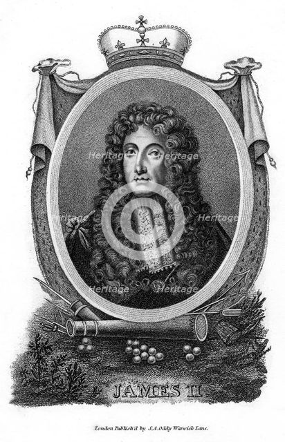 King James II of England. Artist: Unknown