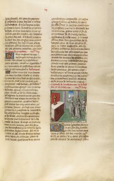 King Jeroboam before an Altar; Miroir Historial, about 1475. Creator: Unknown