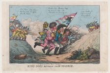 King Joe's Retreat From Madrid, August 21, 1808., August 21, 1808. Creator: Thomas Rowlandson